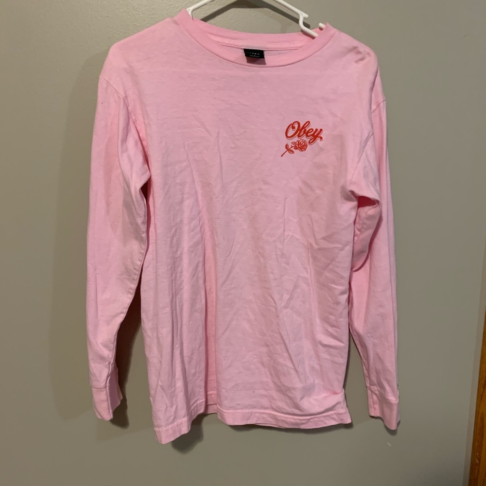 Pink OBEY long sleeve